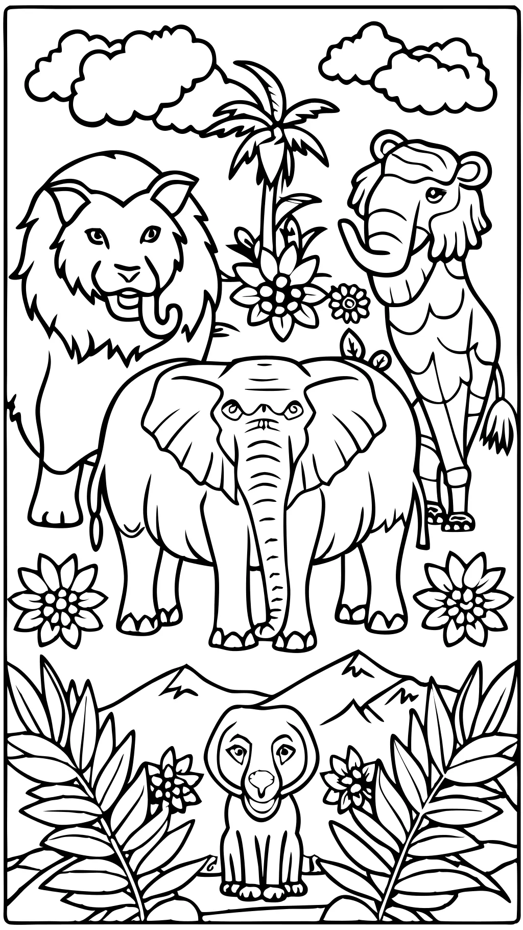 coloring pages wildlife